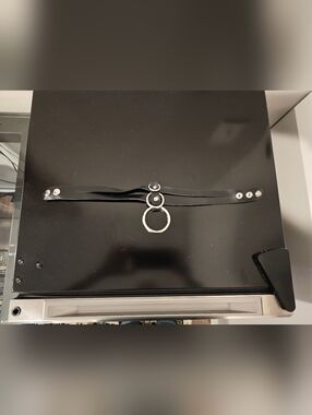 Killstar Black Faux Leather Double Strap O-Ring Choker Necklace O/S